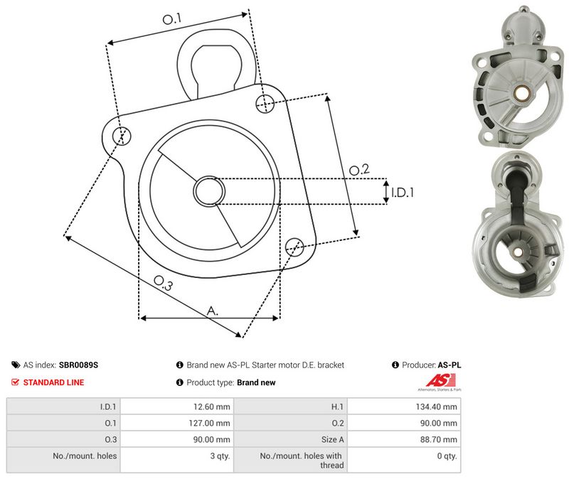 Starterikaas, Karburaator, AS-PL SBR0089S