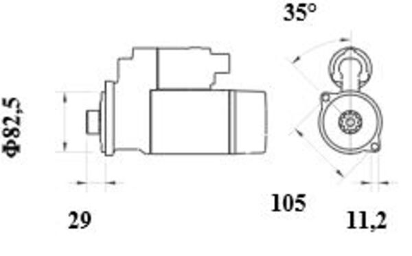 Product Image - Startmotor / starter - MS973 - MAHLE