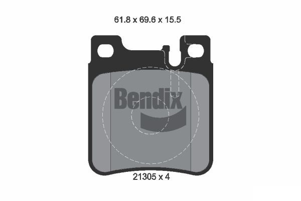 BENDIX Braking fékbetétkészlet, tárcsafék BPD1778