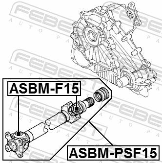 FEBEST ASBM-F15 Joint, propshaft