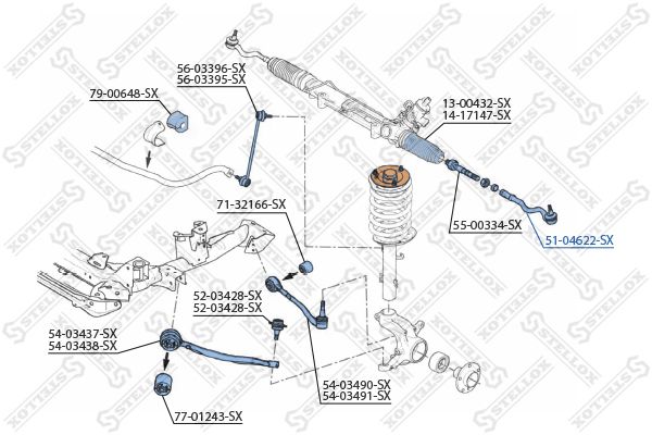 STELLOX 51-04622-SX Tie Rod End