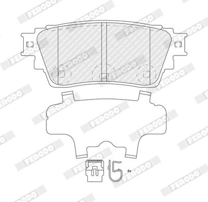 FERODO FDB5540 Brake Pad Set, disc brake