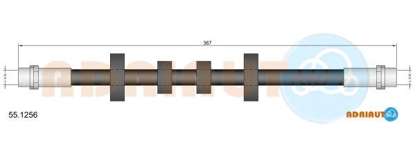 Гальмівний шланг, Adriauto 55.1256