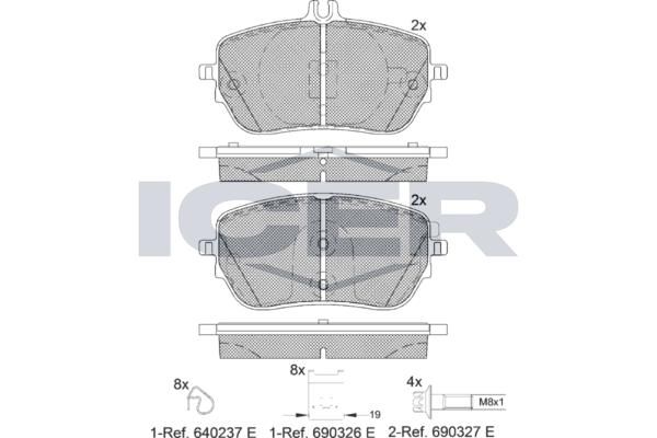 ANDEL 182337 Brake Pad Set, disc brake