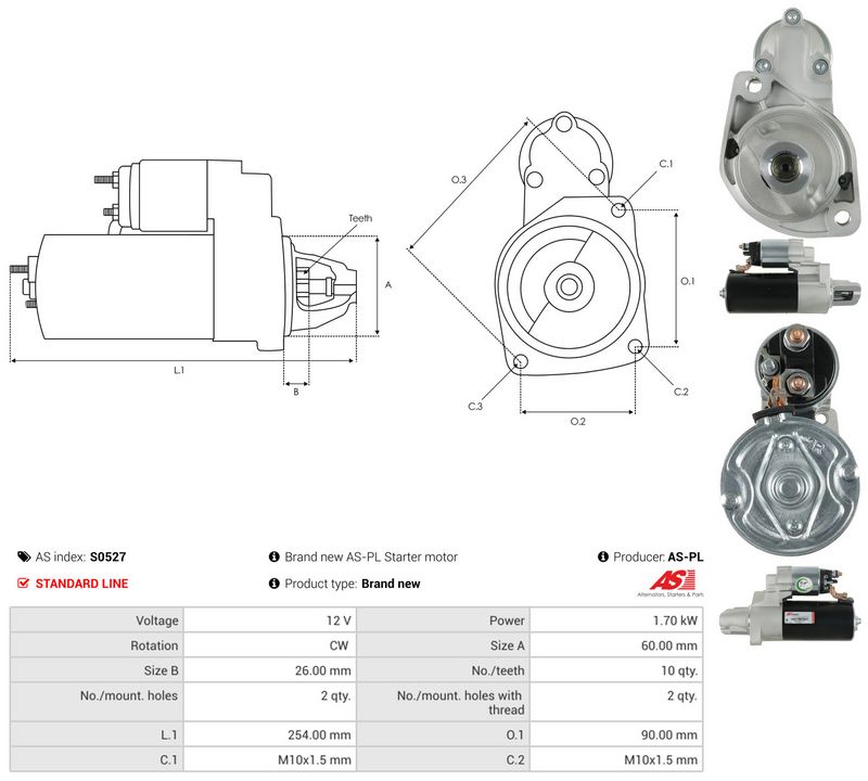 Starter, AS-PL S0527
