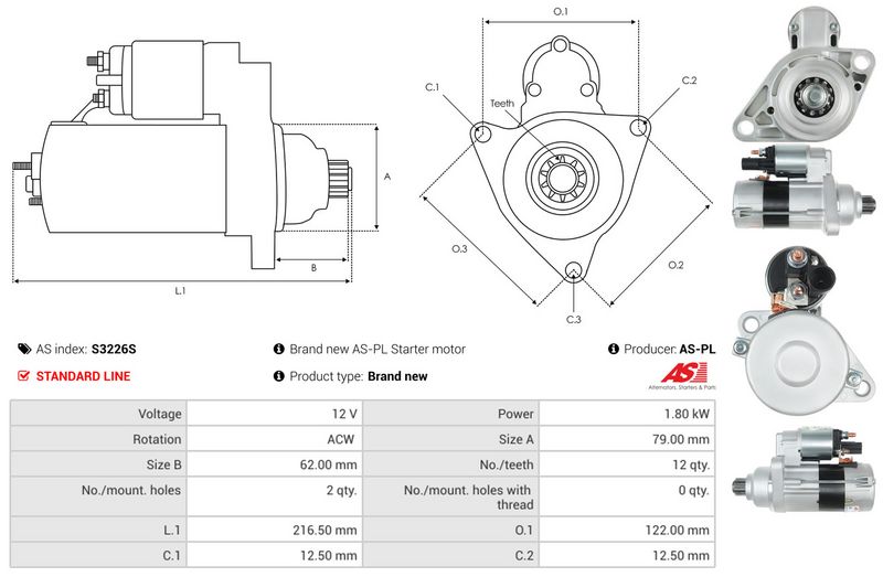 AS-PL S3226S Starter