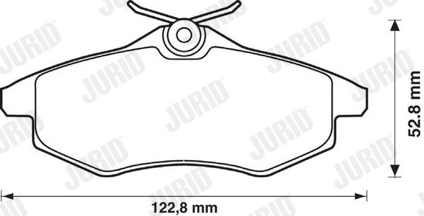 JURID 573083JC Brake Pad Set, disc brake