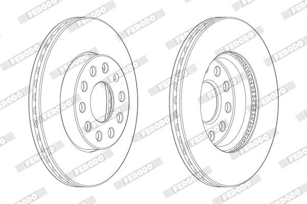 FERODO DDF2400C-1 Brake Disc