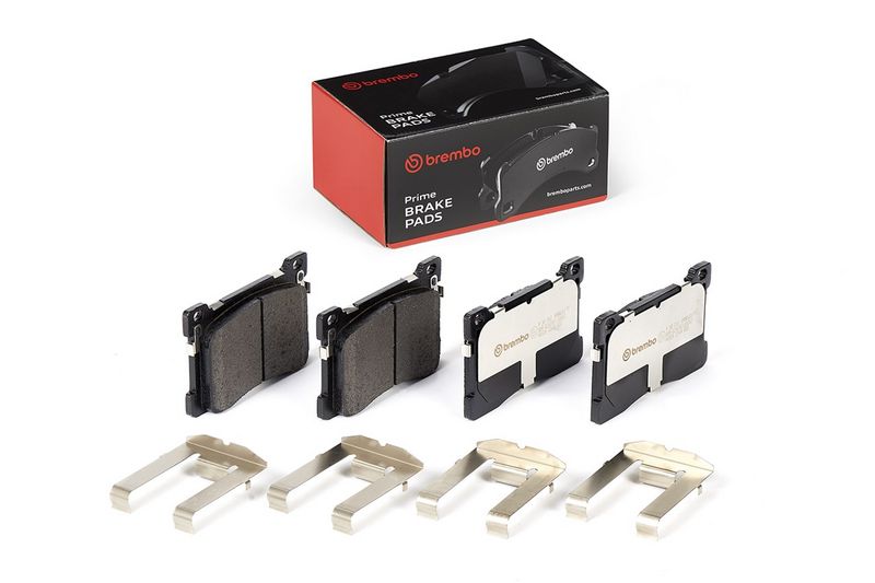 Piduriklotsi komplekt, ketaspidur, BREMBO P 30 082