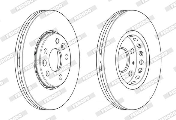 FERODO DDF2507C Brake Disc