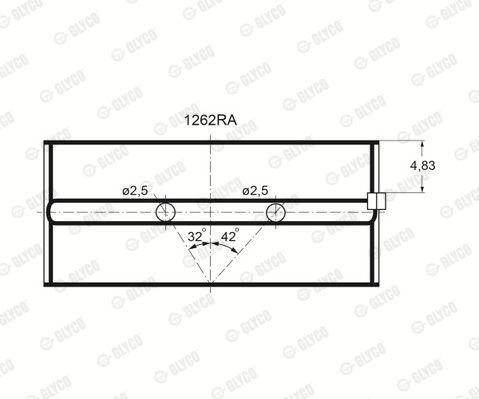 Вкладыш коренной для моделей: CITROËN (ZX, LNA,AX,BX,BX,C15,VISA,SAXO,BERLINGO,BERLINGO,XSARA,XSARA,XSARA,ZX,VISA,C3,C3