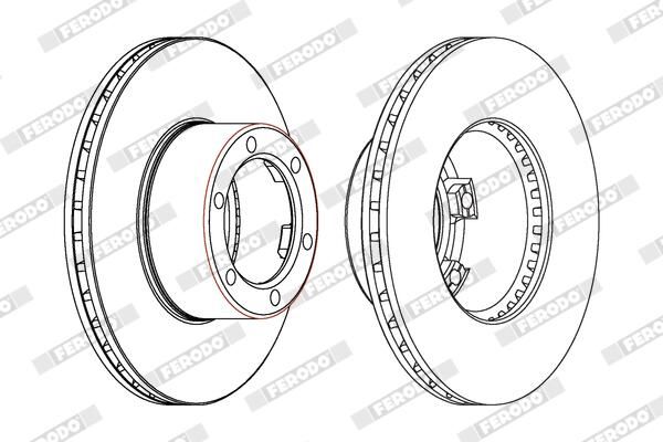 FERODO Disque de frein DDF172