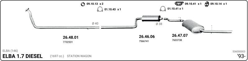Sistema de gases de escape