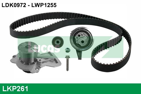 LUCAS Vízpumpa + fogasszíj készlet LKP261