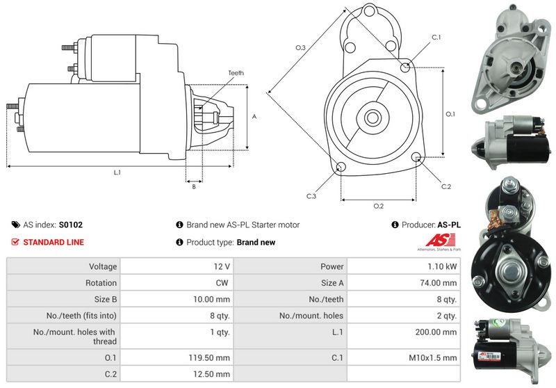 AS-PL S0102 Starter
