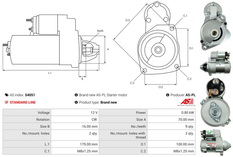 AS-PL S4051 Starter