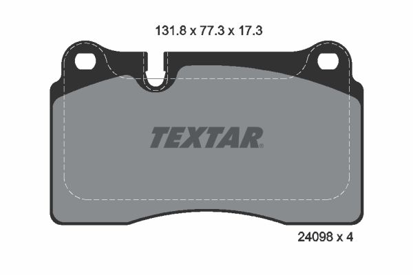 set placute frana,frana disc 2409801 TEXTAR