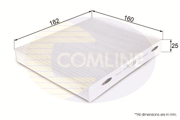 Фільтр, повітря у салоні, Comline EKF307