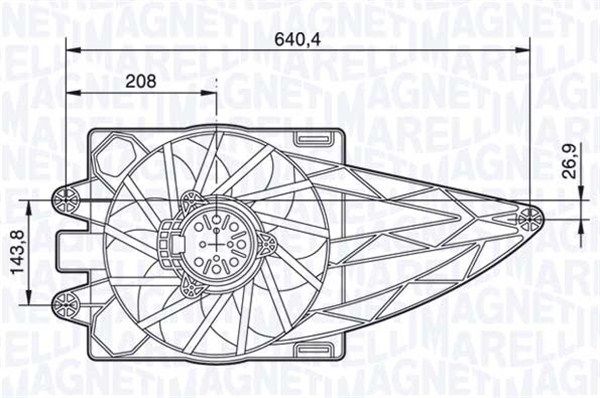 MAGNETI MARELLI ventilátor, motorhűtés 069422483010