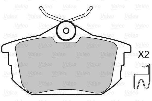 VALEO 598319 Brake Pad Set, disc brake