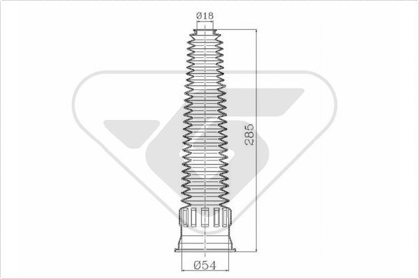 HUTCHINSON porvédő készlet, lengéscsillapító KP068