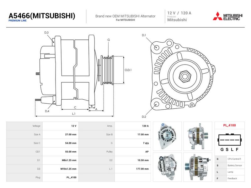 Prekė atitinka OEM kodą: A3TB2091B