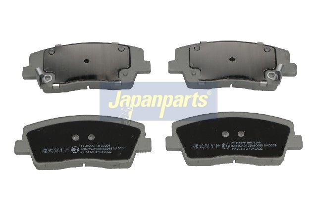 JAPANPARTS Stabdžių trinkelių rinkinys, diskinis stabdys