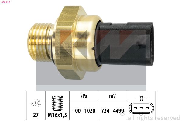 KW érzékelő, olajnyomás 480 017