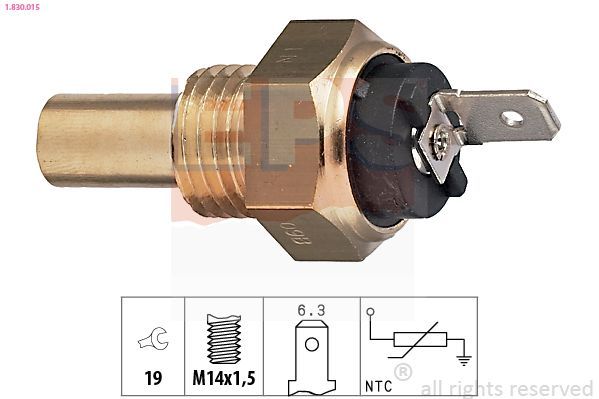 Sensor, temperatura del refrigerante
