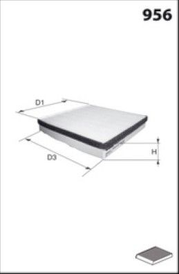 MISFAT Filtre d'habitacle HB144