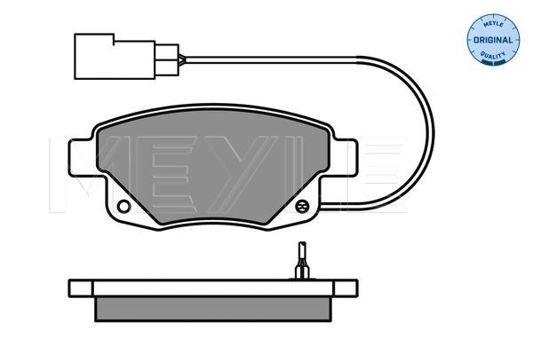 MEYLE 025 244 8617/W Brake Pad Set, disc brake