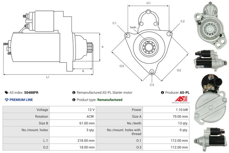 AS-PL S0488PR Starter