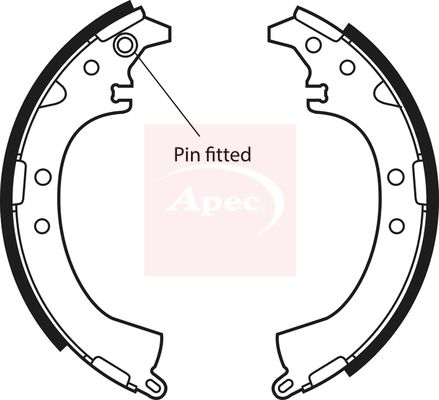 APEC Brake Shoe Set SHU557