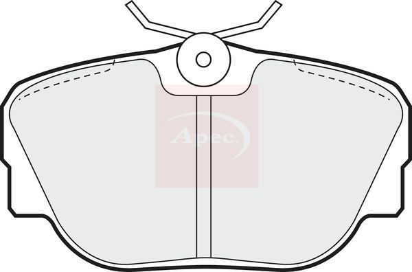 APEC Brake Pad Set, disc brake PAD558