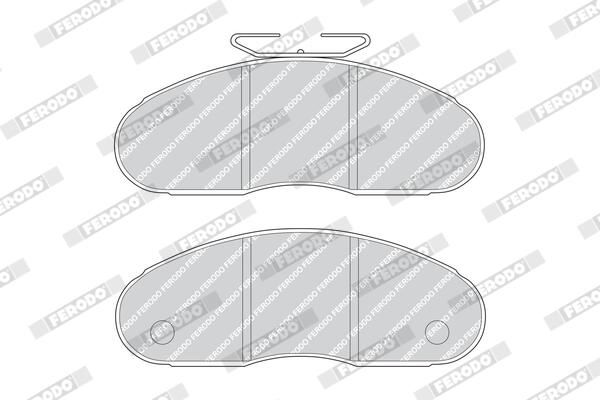 FERODO FVR791 Brake Pad Set, disc brake