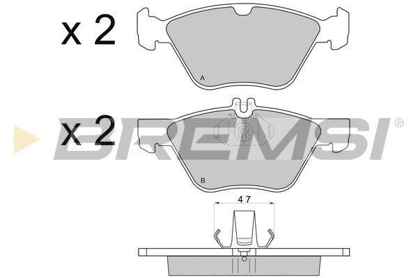 Тормозные колодки пер. W202/210(ATE)/211 4Matic