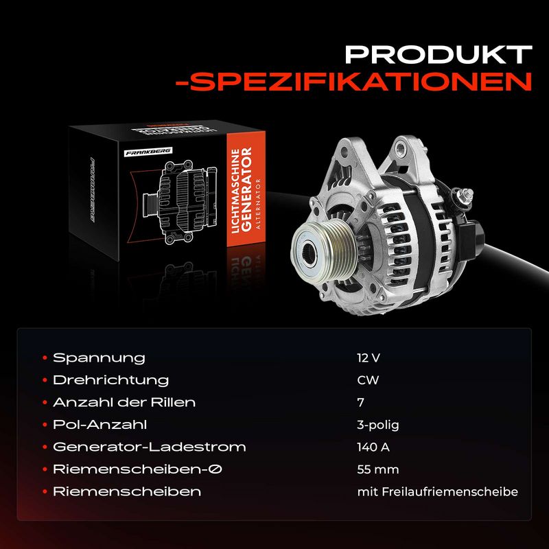 Frankberg 5481FB0002036 Alternator