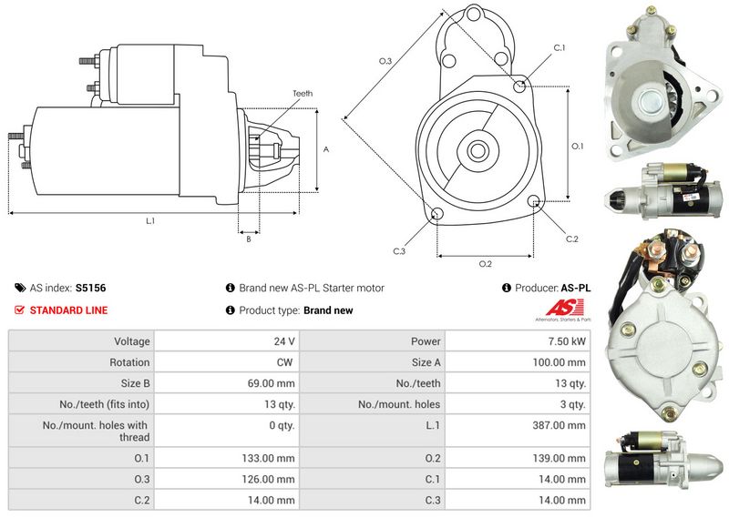 AS-PL S5156 Starter