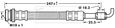 BORG & BECK fékcső BBH7128