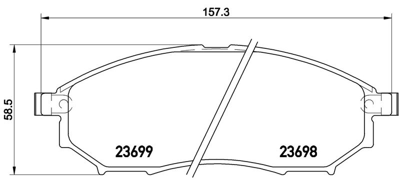 BREMBO P56094 Brake Pad Set, disc brake