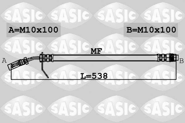 Гальмівний шланг, Sasic 6604009