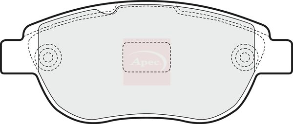 APEC Brake Pad Set, disc brake PAD1450