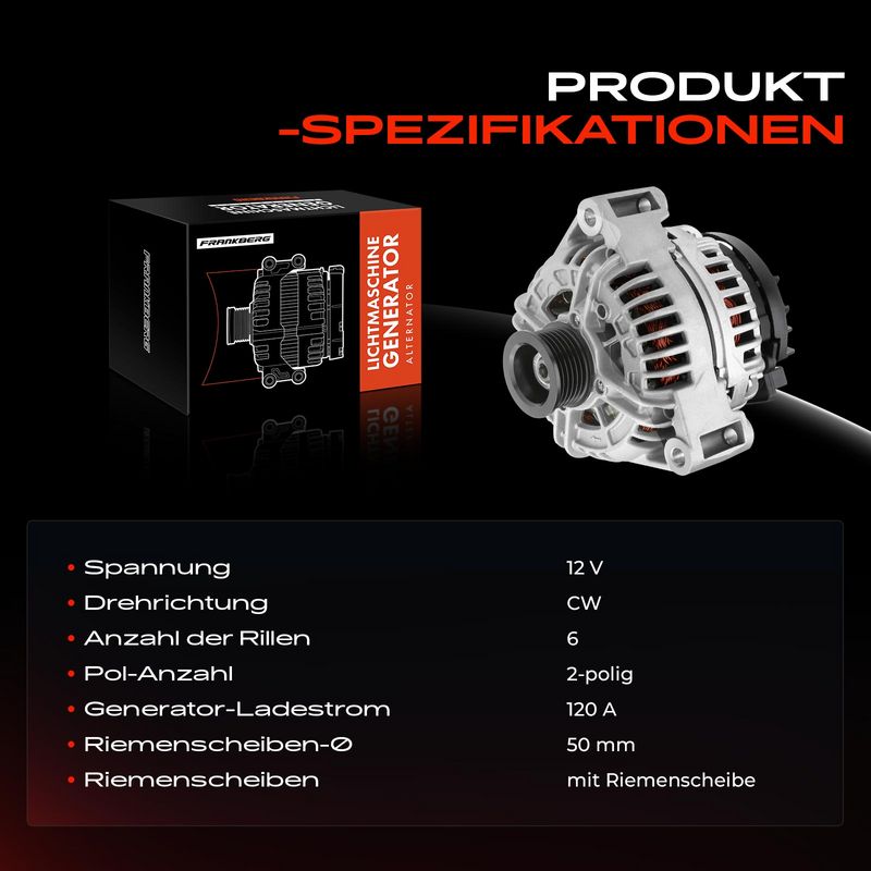 Frankberg 5481FB0001925 Alternator