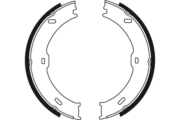 TRW GS8758 Brake Shoe Set, parking brake