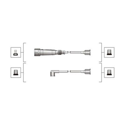 Комплект проводів високої напруги, AUDI A4, A6 VW PASSAT 1.6I [941319170103], Magneti Marelli 941319170103