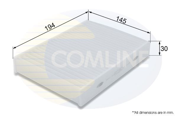 Фільтр, повітря у салоні, Comline EKF404