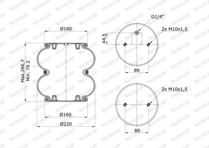 Mech, pneumatické odpružení ASP1001