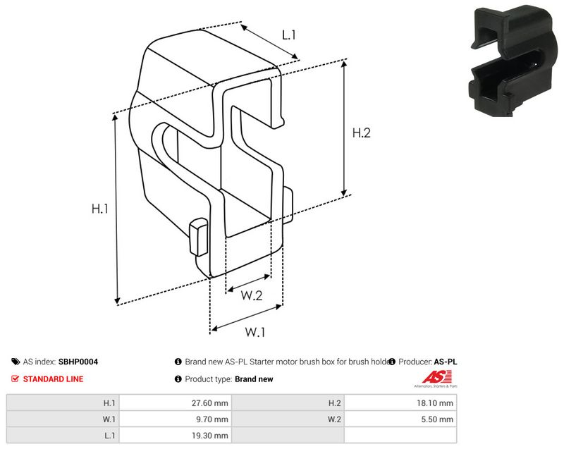 AS-PL SBHP0004 Repair Kit, starter