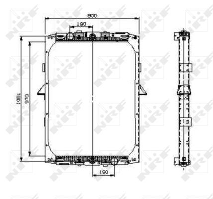 NRF 519551 Radiator, engine cooling