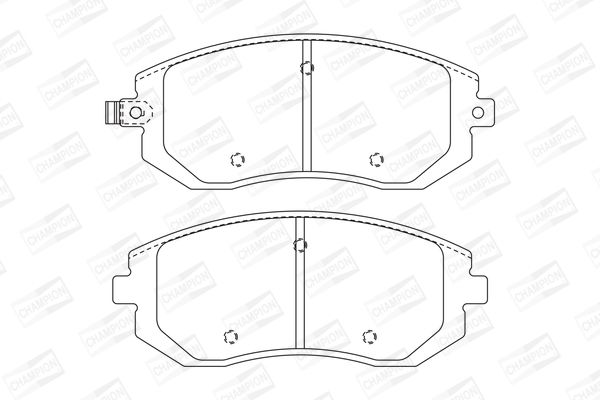 Колодки гальмівні (передні) на BRZ, Forester, Impreza, Legacy, Outback, XV